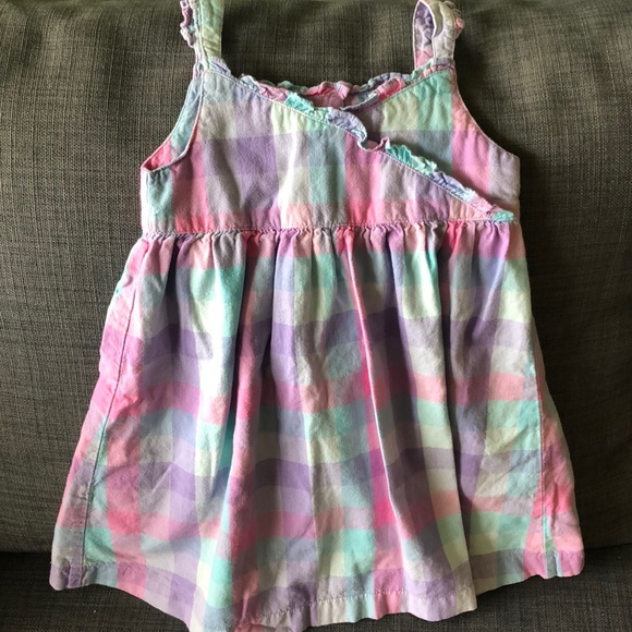 Pretty Summer Checkered Dress - 2T - Picture 2 of 6